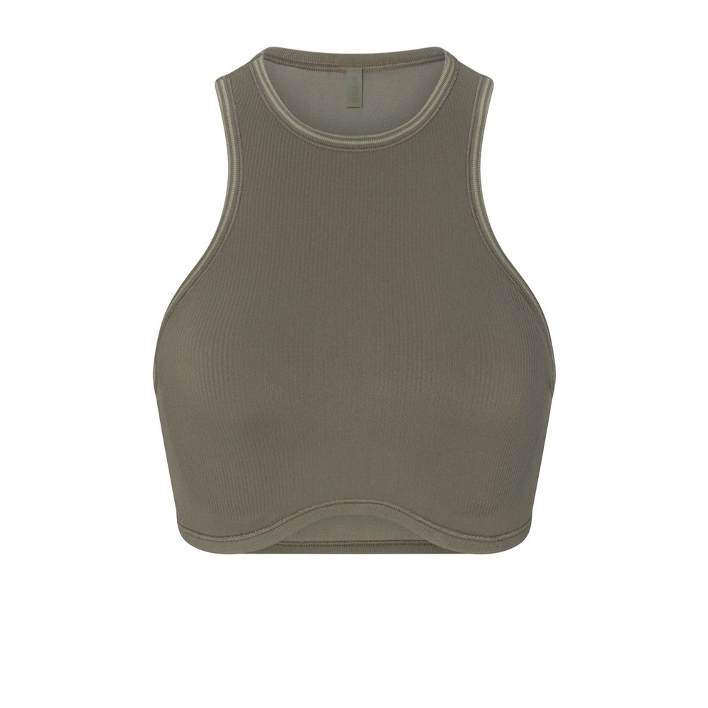NikeSKIMS Seamless Racer Front Bra Color Dusty Oak Size Xl
